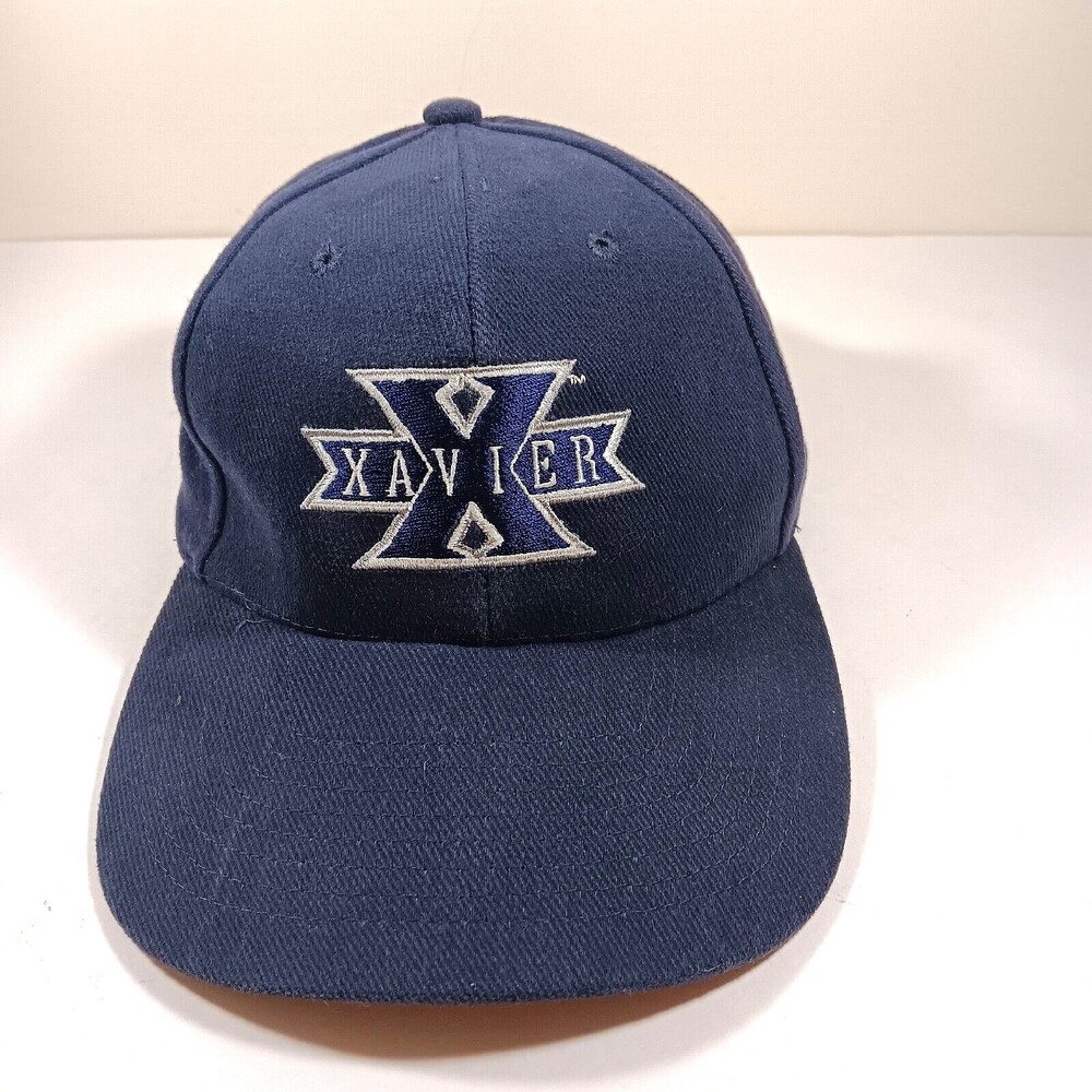 Xavier University Baseball Cap Hat Navy Blue Unisex One Size Fits Academia